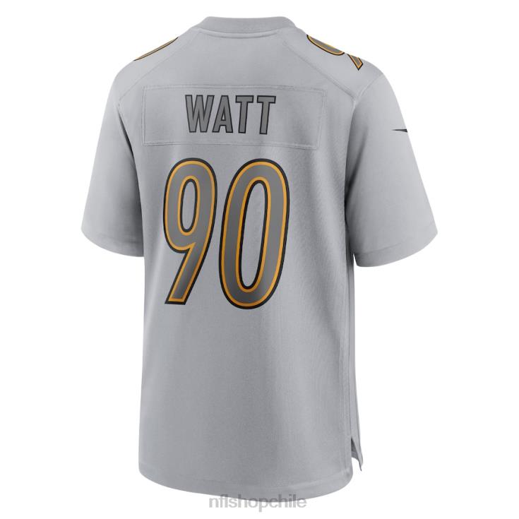ropa NFL acereros de pittsburgh t.j. camiseta nike watt gris atmósfera moda juego hombres 20DRH2484 - Image 3