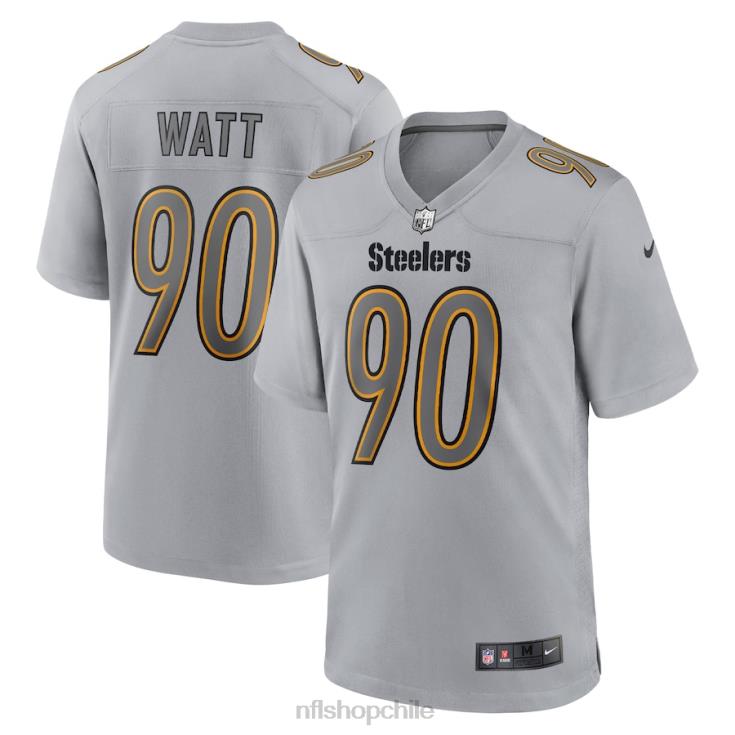 ropa NFL acereros de pittsburgh t.j. camiseta nike watt gris atmósfera moda juego hombres 20DRH2484 - Image 1