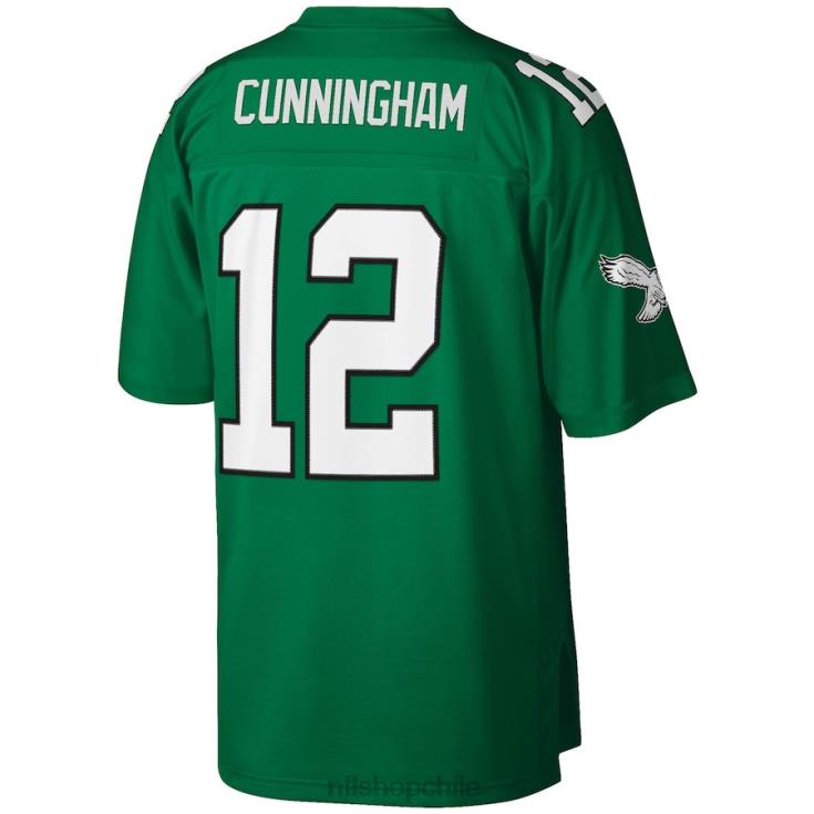 ropa NFL Águilas de Filadelfia randall cunningham mitchell & ness kelly réplica de camiseta verde heredada hombres 20DRH2299 - Image 3