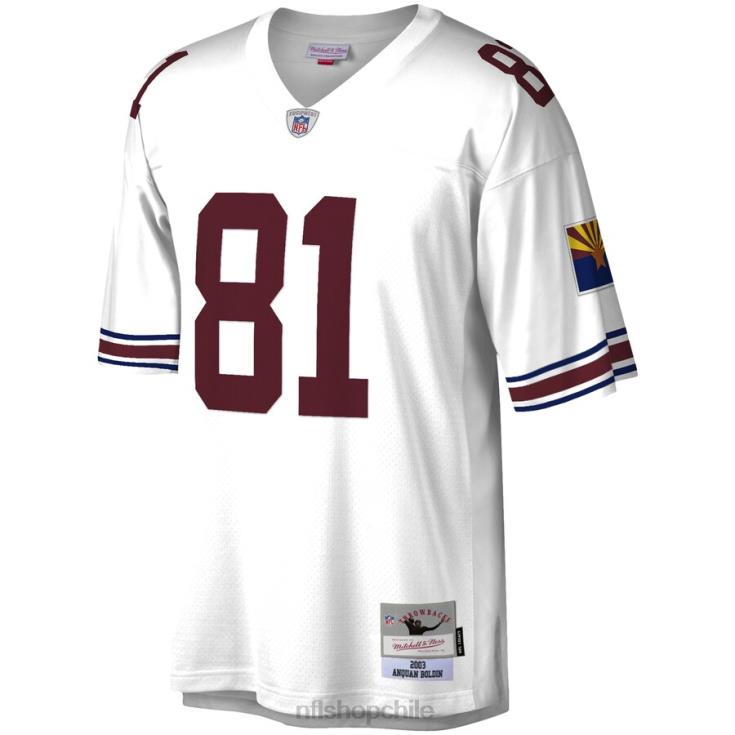 ropa NFL Arizona Cardinals Anquan Boldin Mitchell & Ness réplica de camiseta blanca 2003 Legacy hombres 20DRH5539 - Image 2