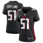 ropa NFL atlanta falcons brandon copeland nike camiseta de jugador de juego negra mujer 20DRH5404