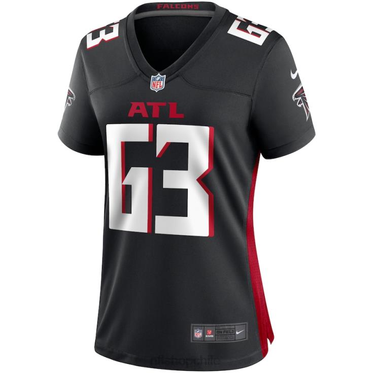 ropa NFL atlanta falcons chris lindstrom nike camiseta negra juego mujer 20DRH5262 - Image 2