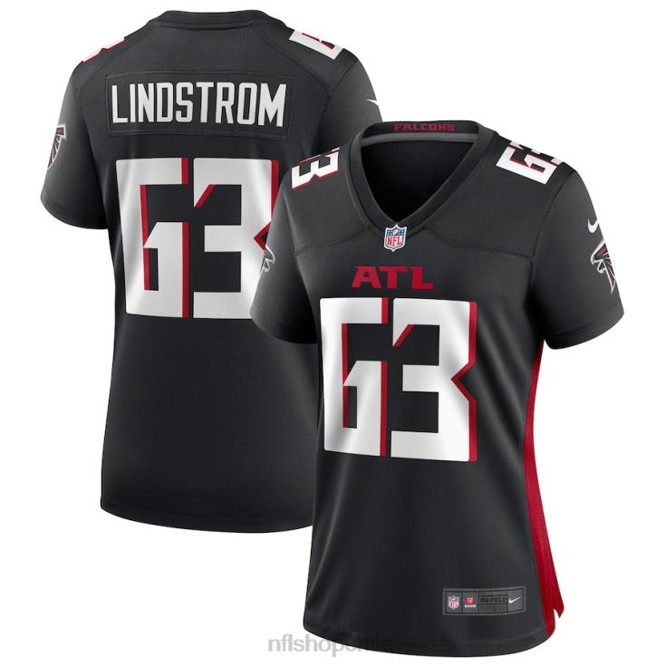 ropa NFL atlanta falcons chris lindstrom nike camiseta negra juego mujer 20DRH5262 - Image 1