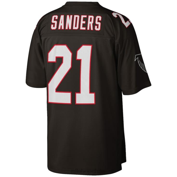 ropa NFL atlanta falcons deion sanders mitchell & ness negro grande y alto 1992 réplica de jugador retirado hombres 20DRH2362 - Image 3
