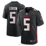ropa NFL atlanta falcons drake londres nike negro jugador juego camiseta hombres 20DRH797