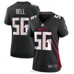 ropa NFL atlanta falcons quinton bell camiseta nike negra game mujer 20DRH4099