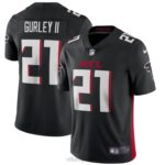 ropa NFL atlanta falcons todd gurley ii nike vapor limitada camiseta negra hombres 20DRH2199