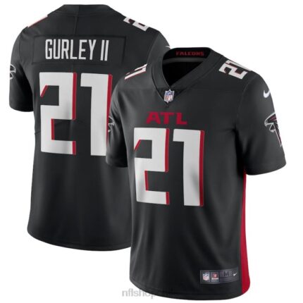 ropa NFL atlanta falcons todd gurley ii nike vapor limitada camiseta negra hombres 20DRH2199