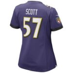 ropa NFL baltimore ravens bart scott nike púrpura juego jugador retirado camiseta mujer 20DRH6803 - Image 3