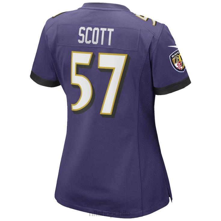 ropa NFL baltimore ravens bart scott nike púrpura juego jugador retirado camiseta mujer 20DRH6803 - Image 3