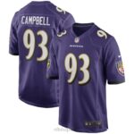 ropa NFL baltimore ravens calais campbell nike púrpura juego jugador camiseta hombres 20DRH980