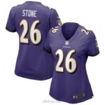 ropa NFL baltimore ravens geno piedra nike púrpura juego camiseta mujer 20DRH6864