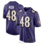ropa NFL baltimore ravens jeremiah moon nike púrpura juego jugador camiseta hombres 20DRH4373