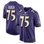 ropa NFL baltimore ravens jonathan ogden nike púrpura jugador retirado camiseta del juego hombres 20DRH1874