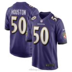 ropa NFL baltimore ravens justin houston nike púrpura juego camiseta hombres 20DRH4392