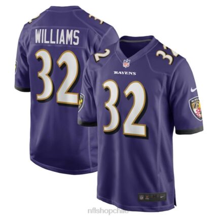 ropa NFL baltimore ravens marcus williams nike púrpura juego camiseta hombres 20DRH4403