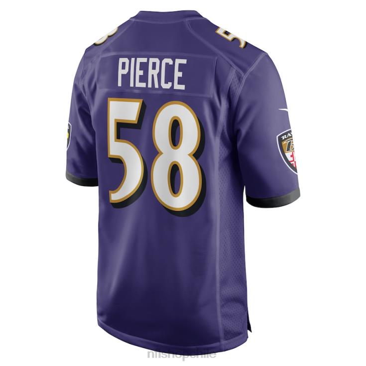 ropa NFL baltimore ravens michael pierce nike camiseta púrpura juego hombres 20DRH6674 - Image 3