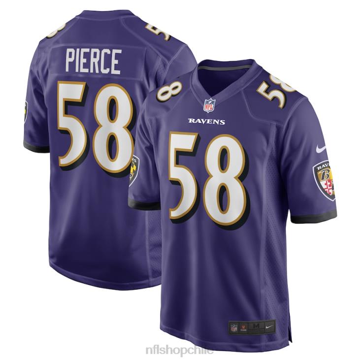 ropa NFL baltimore ravens michael pierce nike camiseta púrpura juego hombres 20DRH6674 - Image 1