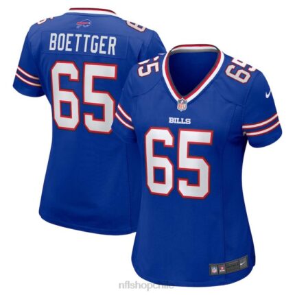ropa NFL Buffalo Bills - Camiseta Nike Royal Game de Ike Boettger mujer 20DRH5241
