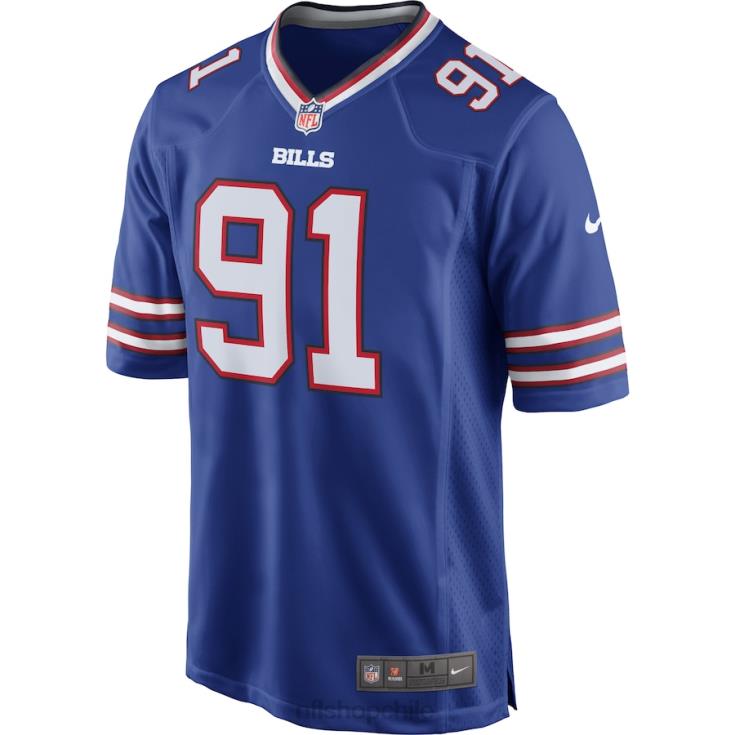 ropa NFL Buffalo Bills Ed Oliver Nike camiseta de jugador del Royal Team Game hombres 20DRH2998 - Image 2