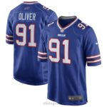 ropa NFL Buffalo Bills Ed Oliver Nike camiseta de jugador del Royal Team Game hombres 20DRH2998