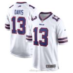 ropa NFL Buffalo Bills Gabe Davis Nike camiseta blanca Game Player hombres 20DRH2948