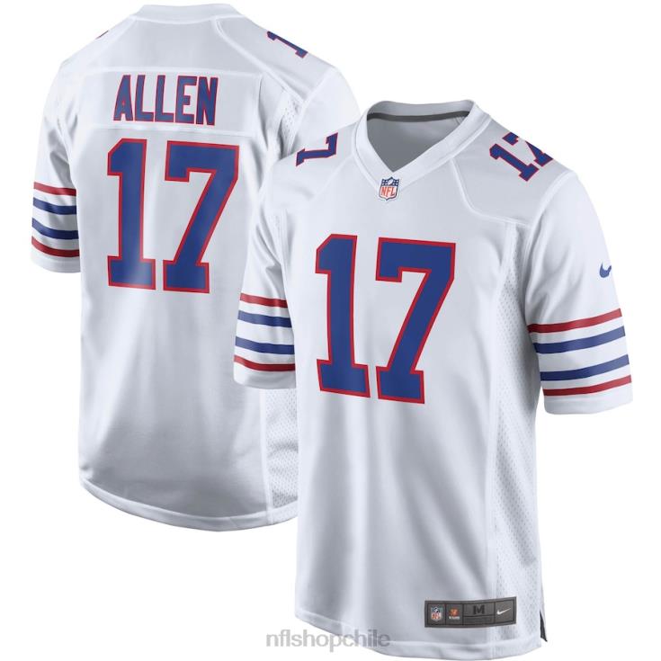 ropa NFL Buffalo Bills Josh Allen Nike camiseta blanca del juego juventud 20DRH2262 - Image 1