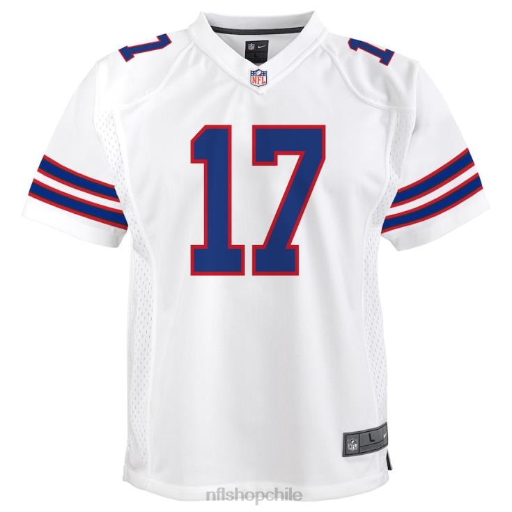 ropa NFL Buffalo Bills Josh Allen Nike camiseta blanca Game Player juventud 20DRH1140 - Image 2