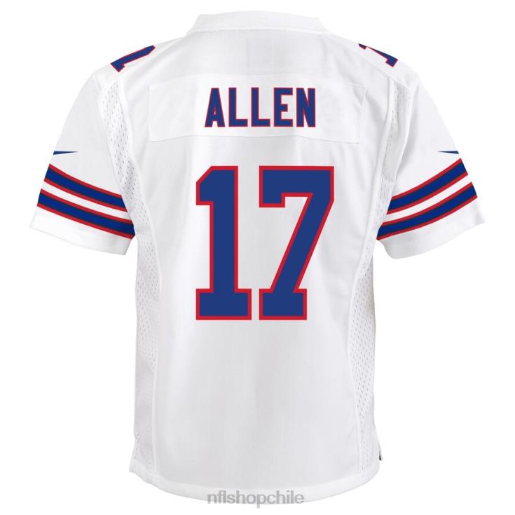 ropa NFL Buffalo Bills Josh Allen Nike camiseta blanca Game Player juventud 20DRH1140 - Image 3