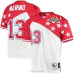 ropa NFL camiseta auténtica del afc dan marino mitchell & ness blanco/rojo 1994 pro bowl hombres 20DRH956