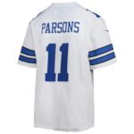 ropa NFL camiseta blanca de juego nike de micah parsons de los dallas cowboys juventud 20DRH963 - Image 3
