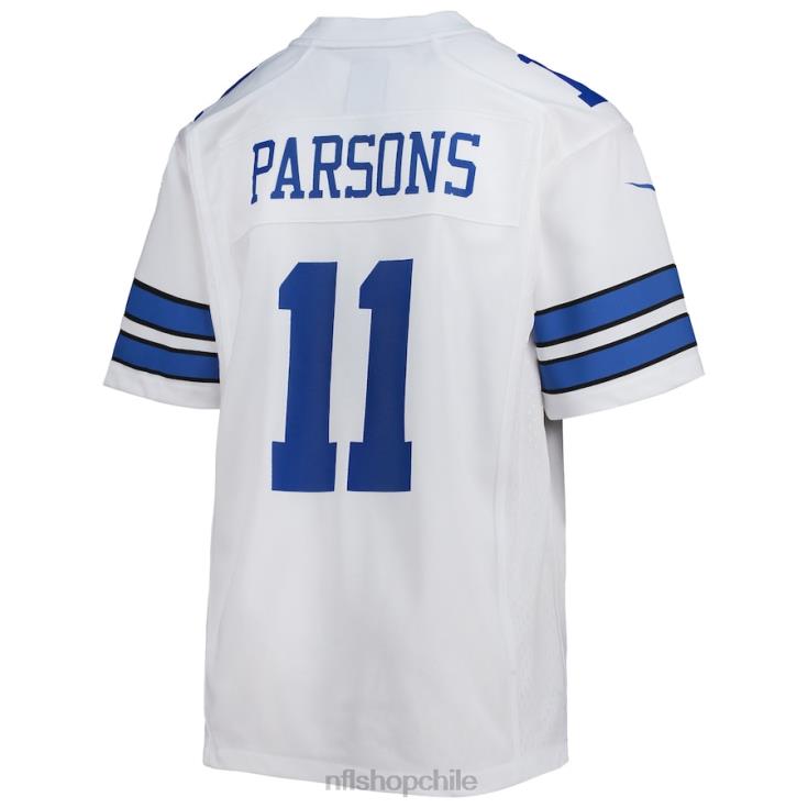 ropa NFL camiseta blanca de juego nike de micah parsons de los dallas cowboys juventud 20DRH963 - Image 3