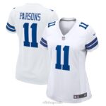ropa NFL camiseta blanca de juego nike de micah parsons de los dallas cowboys mujer 20DRH2375