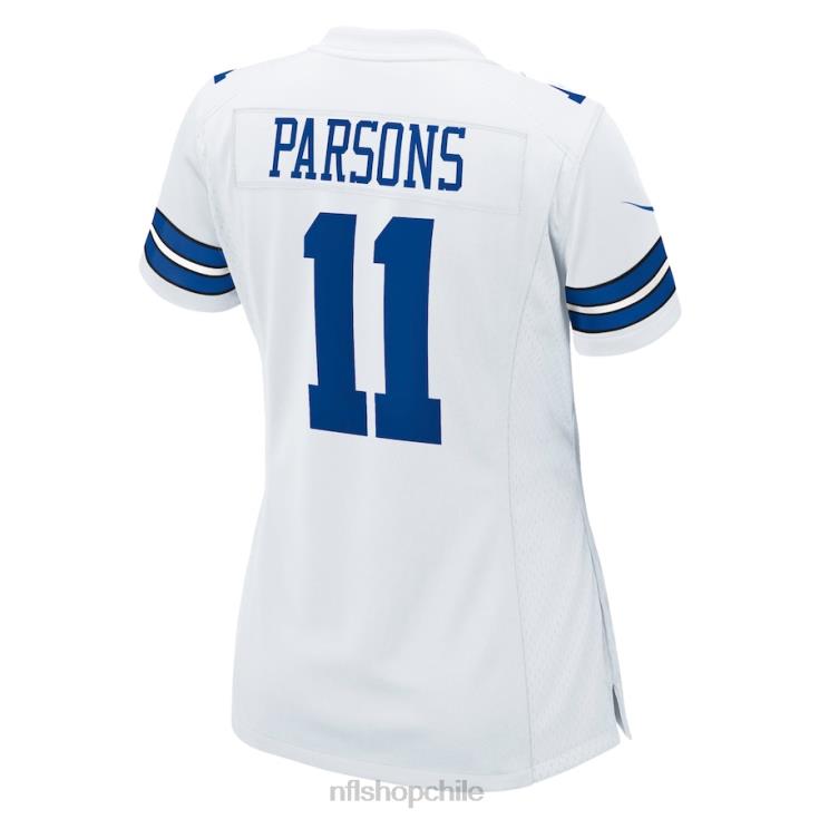 ropa NFL camiseta blanca de juego nike de micah parsons de los dallas cowboys mujer 20DRH2375 - Image 3