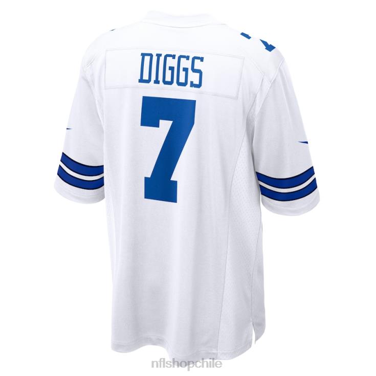 ropa NFL camiseta blanca de juego nike de trevon diggs de los dallas cowboys hombres 20DRH560 - Image 3