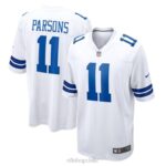 ropa NFL camiseta blanca de jugador de juego nike micah parsons de los dallas cowboys hombres 20DRH3528