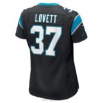 ropa NFL camiseta carolina panthers john lovett nike jugador negro mujer 20DRH5447 - Image 3