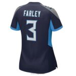 ropa NFL camiseta de juego azul marino de nike de caleb farley de los titanes de tennessee mujer 20DRH5910 - Image 3