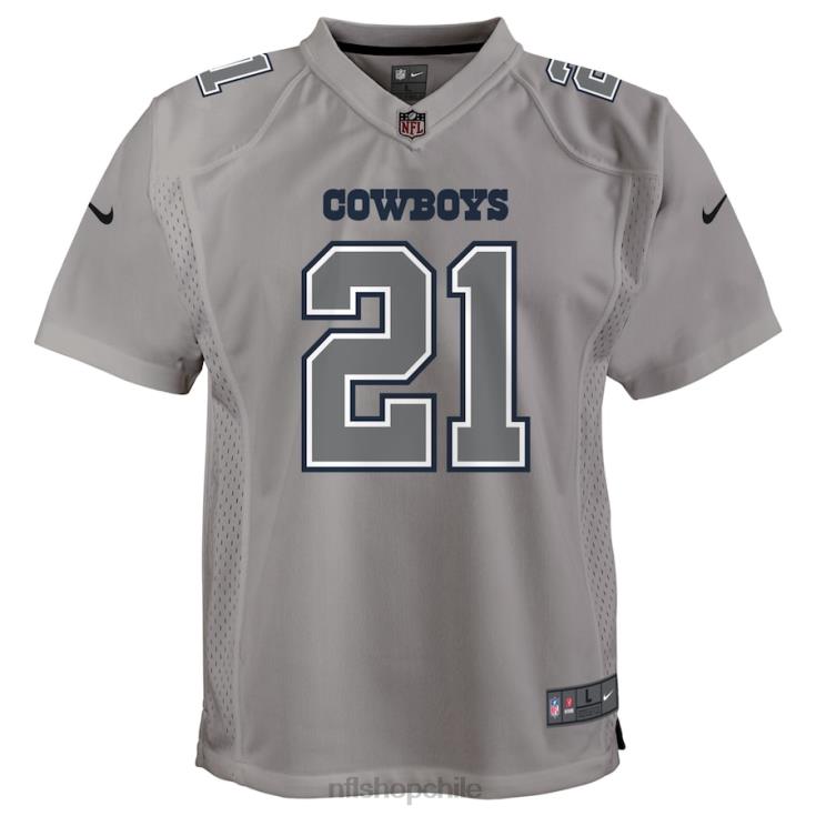 ropa NFL camiseta de juego de atmósfera gris nike de ezekiel elliott de los dallas cowboys juventud 20DRH2946 - Image 2