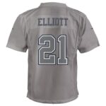 ropa NFL camiseta de juego de atmósfera gris nike de ezekiel elliott de los dallas cowboys juventud 20DRH2946 - Image 3