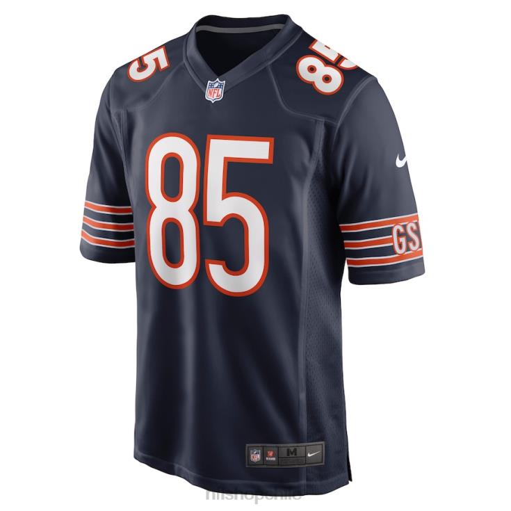 ropa NFL camiseta de juego de jugador azul marino de cole kmet de los osos de chicago hombres 20DRH702 - Image 2
