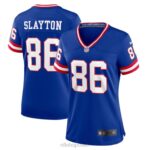 ropa NFL camiseta de juego de jugador nike royal classic de los gigantes de nueva york darius slayton mujer 20DRH4076