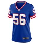 ropa NFL Camiseta de juego de jugador retirado Nike Royal Classic de Lawrence Taylor de los Gigantes de Nueva York mujer 20DRH2501 - Image 2