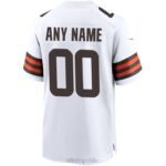 ropa NFL camiseta de juego personalizada blanca nike de los cleveland browns hombres 20DRH1046 - Image 3
