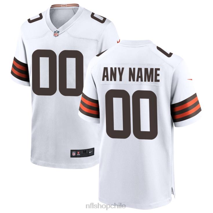 ropa NFL camiseta de juego personalizada blanca nike de los cleveland browns hombres 20DRH1046 - Image 1