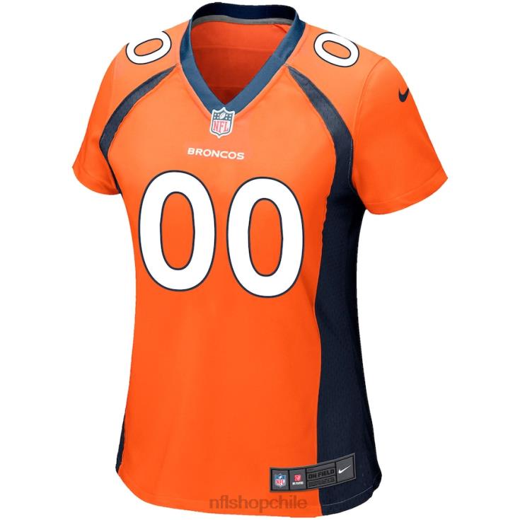 ropa NFL camiseta de juego personalizada de los denver broncos naranja de nike mujer 20DRH1191 - Image 2