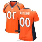 ropa NFL camiseta de juego personalizada de los denver broncos naranja de nike mujer 20DRH1191