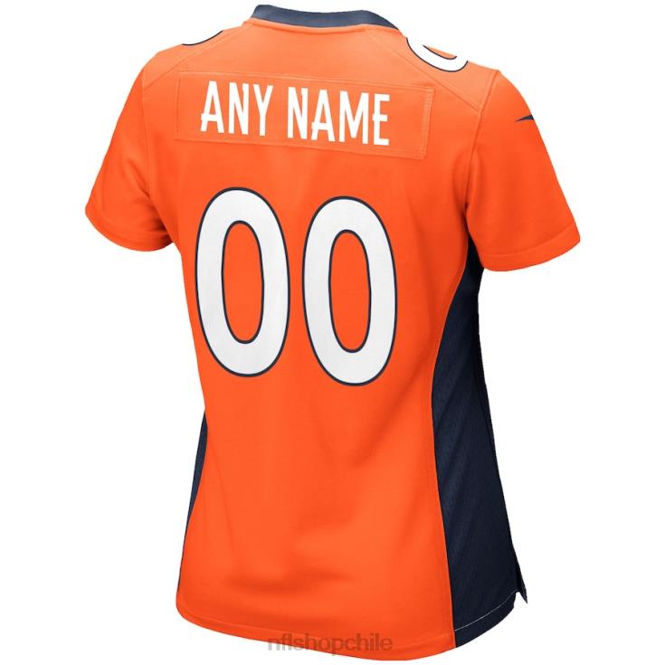 ropa NFL camiseta de juego personalizada de los denver broncos naranja de nike mujer 20DRH1191 - Image 3
