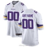 ropa NFL camiseta de juego personalizada nike blanca de los minnesota vikings hombres 20DRH2667