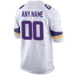 ropa NFL camiseta de juego personalizada nike blanca de los minnesota vikings hombres 20DRH2667 - Image 3